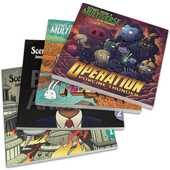 Scenes From A Multiverse Books Books Jon Rosenberg All Four! ($95)