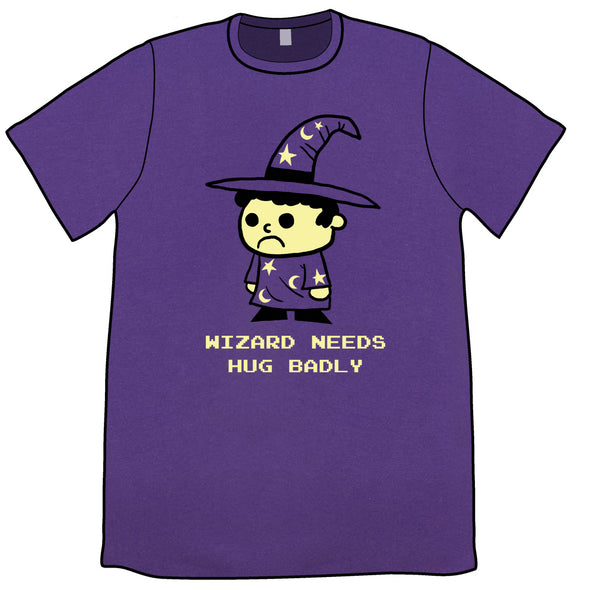 Wizard Needs Hugs Badly Shirt Shirts KC Green Unisex S
