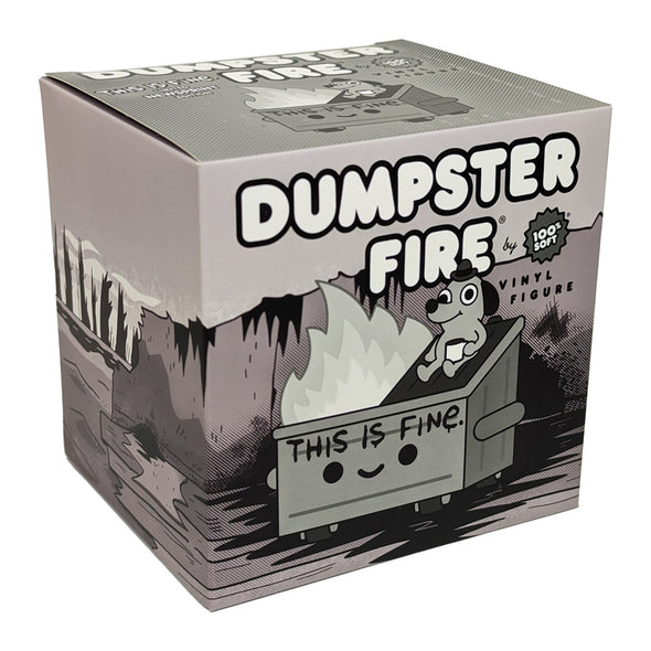 Dumpster Fire - This is Fine Vinyl Figure Newsprint Edition Accessories KC Green