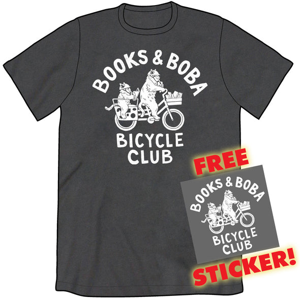 Books & Boba Bicycle Club Shirt Shirts Lucy Knisley Small