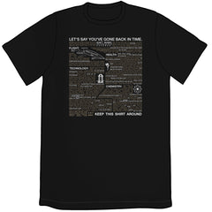 Time Traveler Essentials Shirt Shirts Brunetto Unisex Small Black 