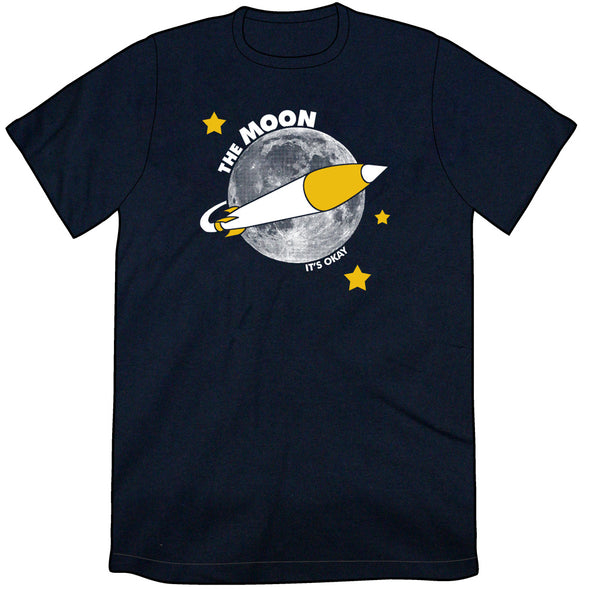 The Moon Shirts Shirts Cyberduds Unisex Small It's Okay 