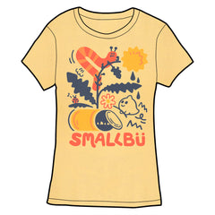 Smallbu Worm Shirt PRE-ORDER Shirts Smallbu Banana Cream Fitted Small 