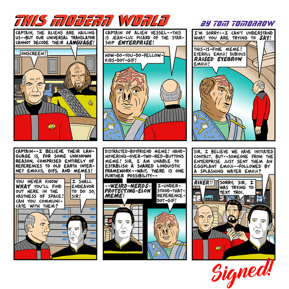 Signed This Modern World Prints Prints TMW Trek Memes  