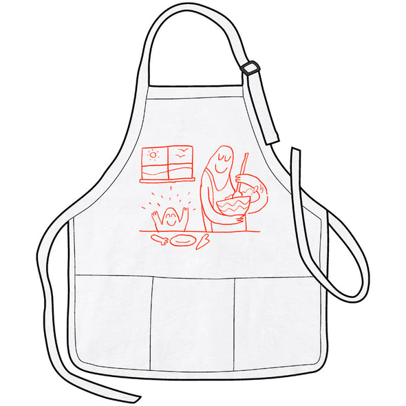 Cooking Apron Other Apparel twistCMYK Pinkish on White