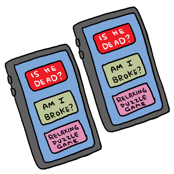Morning Phone Sticker 2-Pack Stickers Jeffrey Rowland