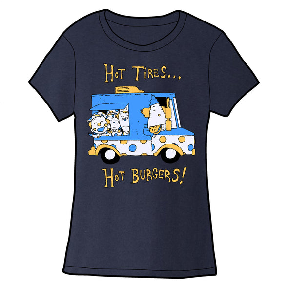 Bigtop Burger Shirt Shirts Brunetto Navy Fitted Small 