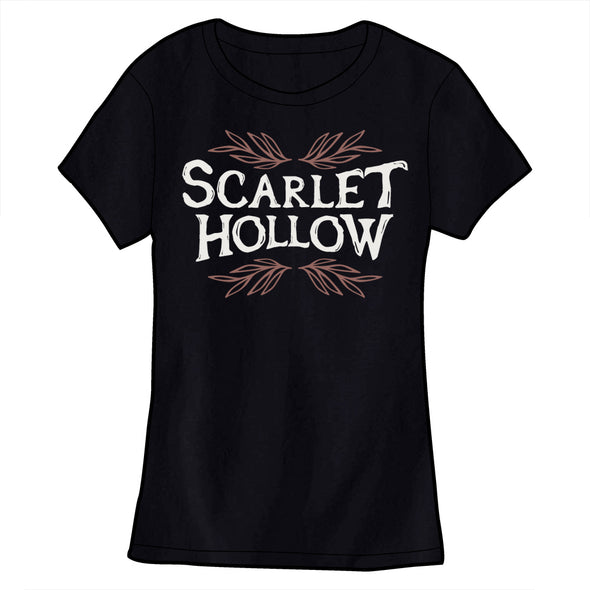 Scarlet Hollow Logo Shirts Shirts Black Tabby Games Black Fitted Small