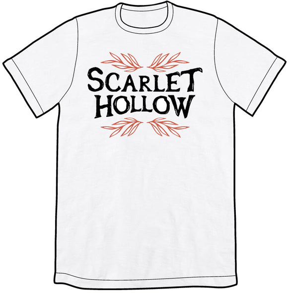 Scarlet Hollow Logo Shirts Shirts Black Tabby Games White Unisex Small