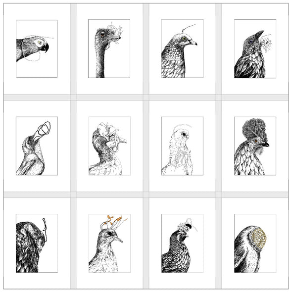 Specimens Prints 01-12 - 6x8” Art Cyberduds All Twelve - $125  