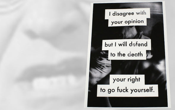 Disagree Print Art Cyberduds   