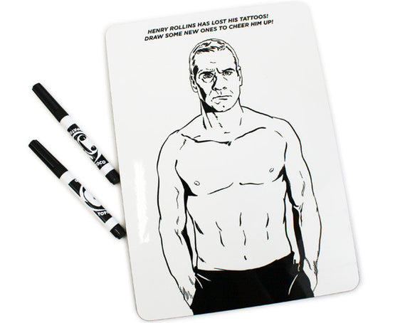 Henry Rollins Tattoo Whiteboard Housewares Cyberduds   