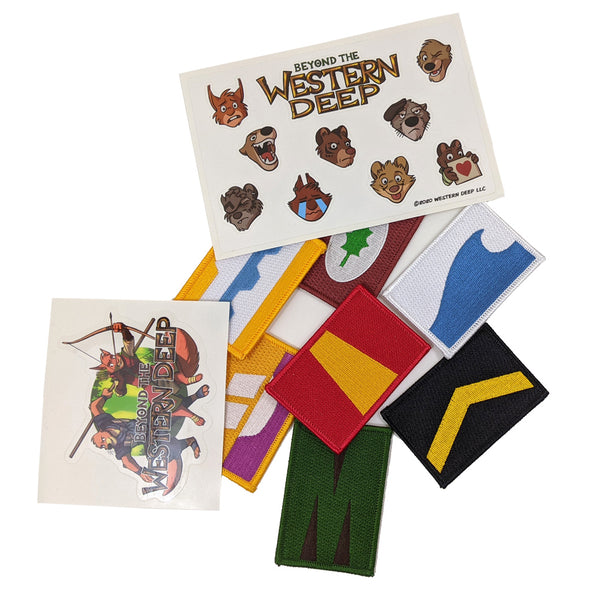 Beyond the Western Deep Sticker Sheet and Patch Set Art Western Deep, LLC