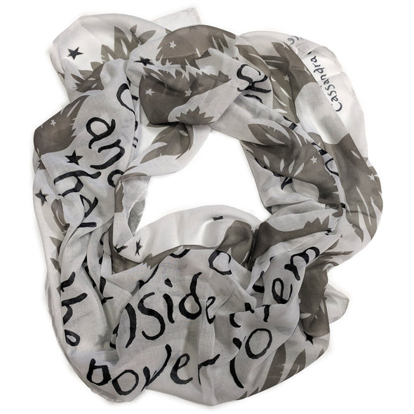 Careful Of Books Quote Scarf Accessories CC