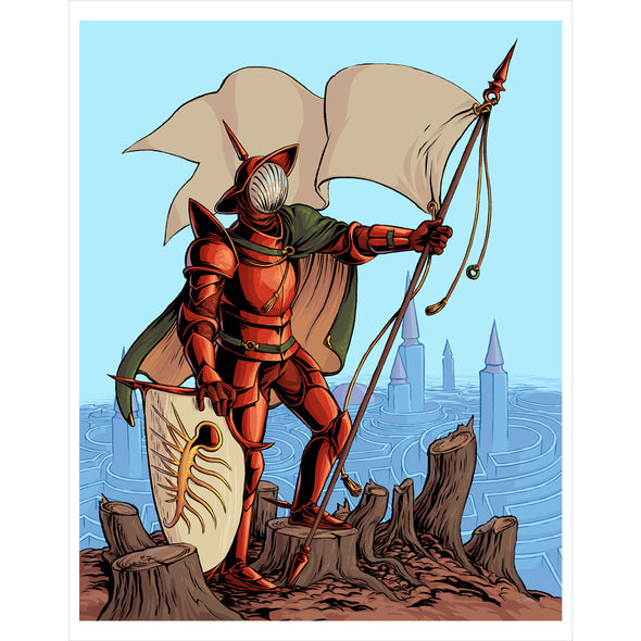 Hallucination Knight Print (11x14) Art Evan Dahm