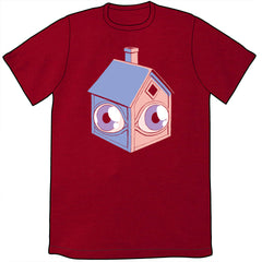 Somebody Home Shirts and Poster Shirts Cyberduds Unisex Small Cranberry (DarkRed) 
