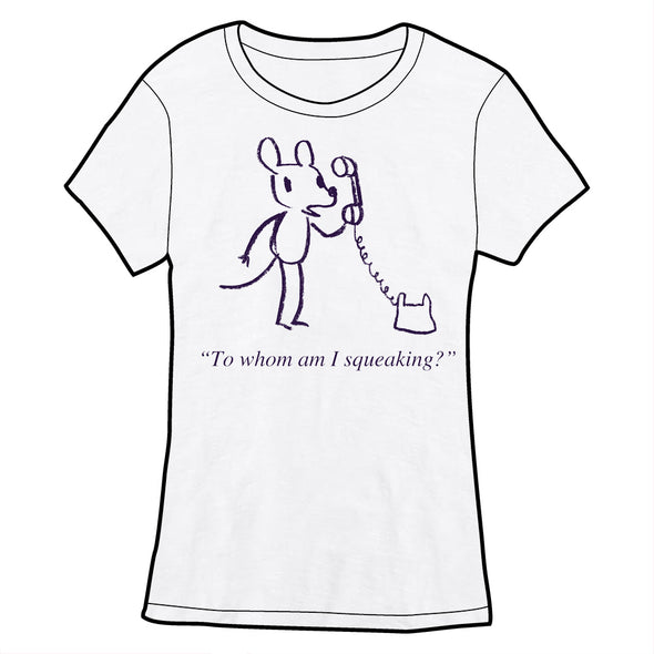 To Whom Am I Squeaking Shirt Shirts Evan Dahm Fitted Small Shirt