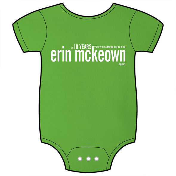 TEN YEARS ONESIE Babywear Erin McKeown 3 to 6 months Green 