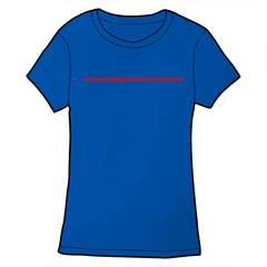 #MYNAMEIS Shirt Shirts Cyberduds Ladies Small RoyalBlue 