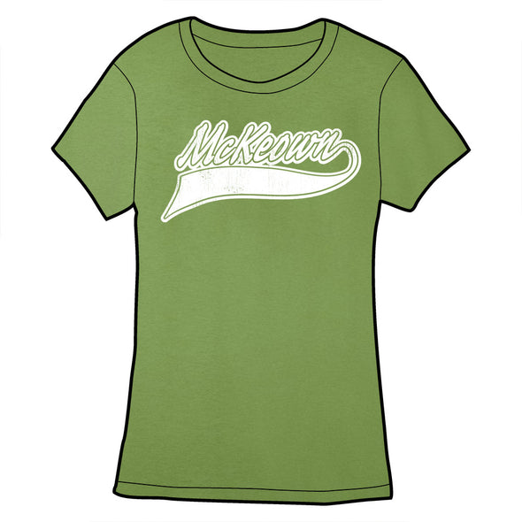 Erin McKeown Slugger Logo Shirt Shirts Cyberduds Ladies Small DarkOliveGreen