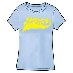 Erin McKeown Vintage Swag Shirts EM Slugger Ladies XS Light Blue w/ 42 On Back  