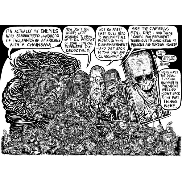 Eli Valley Print Collection One Art Cyberduds COVID-19 All Stars 16x12"