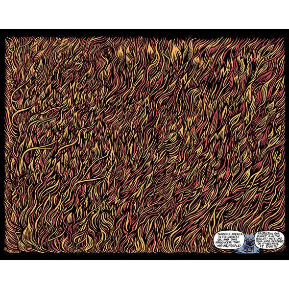 Eli Valley Print Collection One Art Cyberduds Flames 16x20"