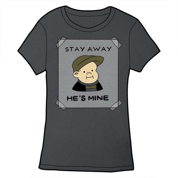 Sluggo Is Mine Shirt Shirts Brunetto Ladies Small Asphalt Gray 