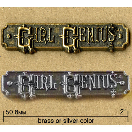Girl Genius Logo Pin Pins and Patches Girl Genius
