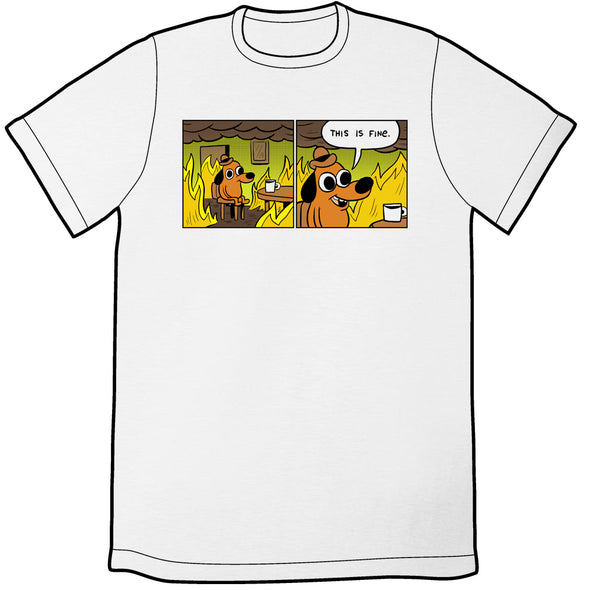 This Is Fine First 2 Panels Shirts *LAST CHANCE* Shirts KC Green Unisex Medium Shirt