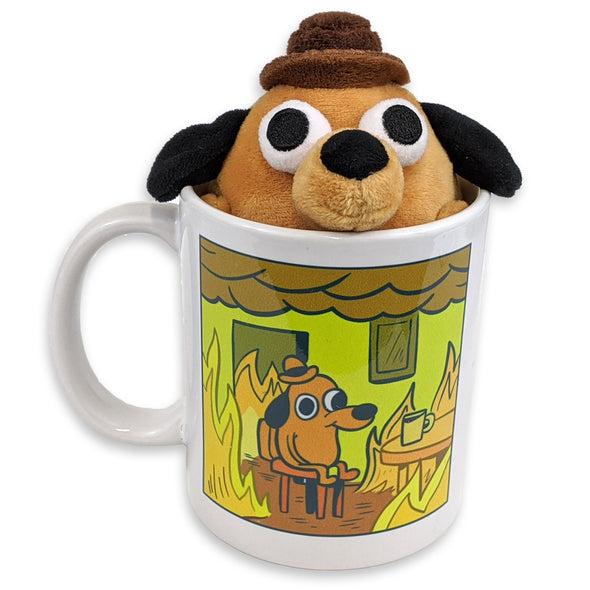 This is Fine Mug (Comic Version) Liquid Holders KC Green Put a Mini-Dog in my Mug! ($28)