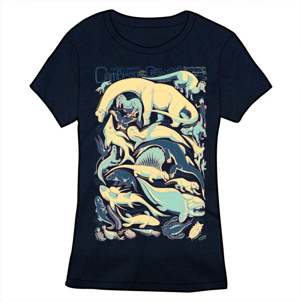 Extinct Animals of the Paleozoic and Mesozoic Shirt Shirts Kory Bing Ladies Small Shirt