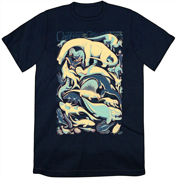 Extinct Animals of the Paleozoic and Mesozoic Shirt Shirts Kory Bing Unisex Small Shirt