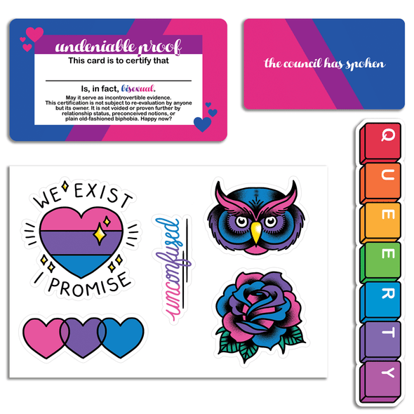 Bi The Way Sticker and Card Pack Stickers Kate Leth