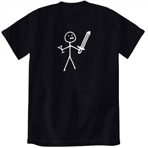 Minimalist Sword and Martini Guy Shirt Shirts Kingdom of Loathing Mens/Unisex Small