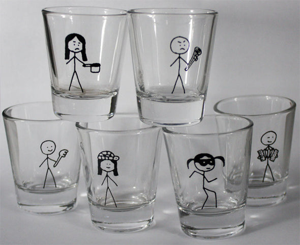 KoL Shot Glass Set Liquid Holders Kingdom of Loathing