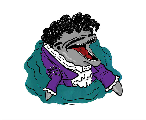 Prince Dolphin Print (9x12) Art Cyberduds   