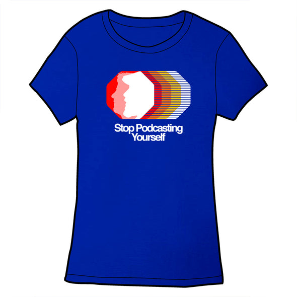 Stop Podcasting Yourself Logo Shirt *LAST CHANCE* Shirts Cyberduds Ladies Small
