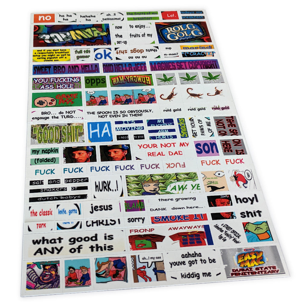 Sweet Bro and Hella Jeff Stickers and Magnetic Poetry 2.0 – TopatoCo