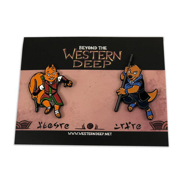 Beyond the Western Deep: Quin and Dak Pin Set Pins and Patches Western Deep, LLC