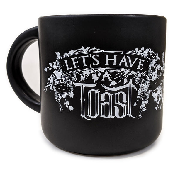 Let's Have a Toast Mug Liquid Holders Holly Black