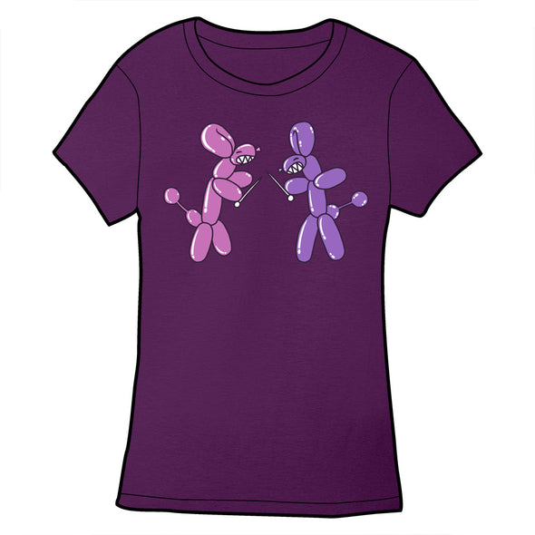 Balloon Animal Pin Fight Shirt Shirts clockwise Ladies Small  