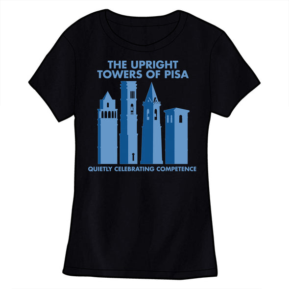 The Upright Towers of Pisa Shirt Shirts Oglaf Fitted Small Black