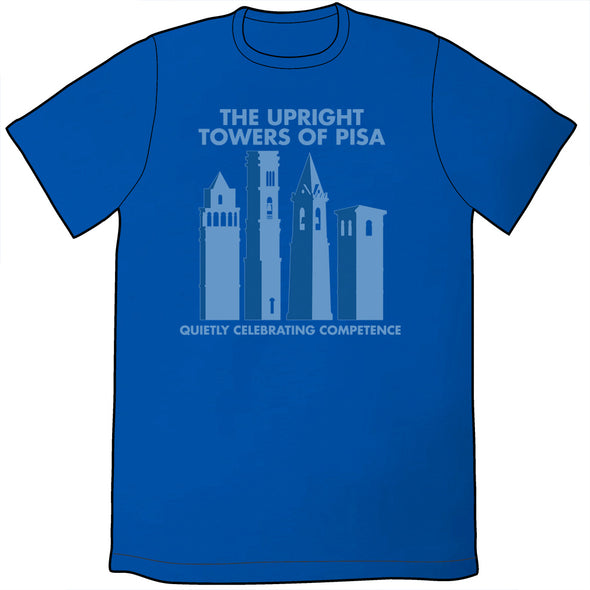 The Upright Towers of Pisa Shirt Shirts Oglaf Unisex Small Royal Blue