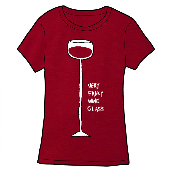 Very Fancy Wine Glass Shirt Shirts Cyberduds Ladies Small  