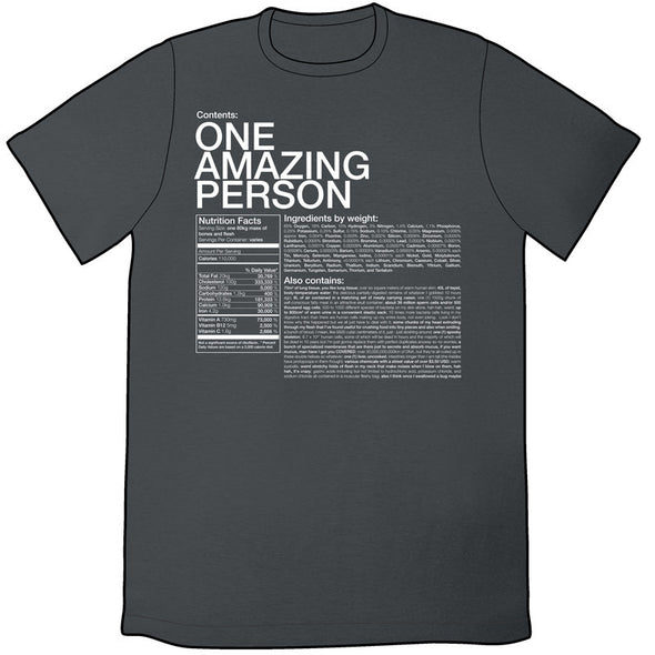 One Amazing Person Shirt Shirts Ryan North Mens/Unisex Small