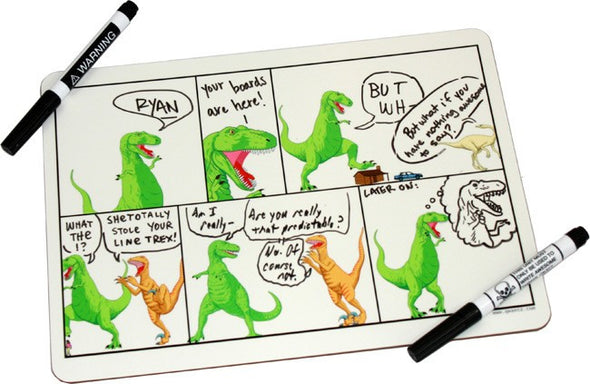 Dinosaur Comics Dry Erase Whiteboard Housewares Cyberduds   