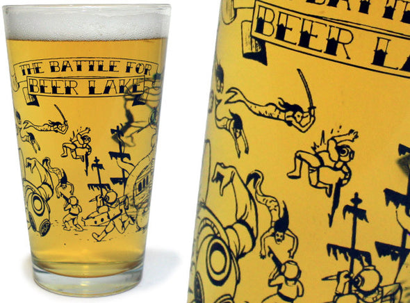 Beer Lake Pint Glass Liquid Holders Chris Hastings