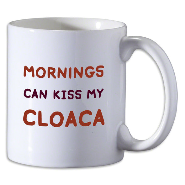 Mornings Can Kiss My Cloaca Mug Liquid Holders Bird & Moon