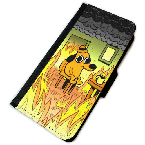 KC Green Phone Wallet Cases Accessories Cyberduds This is Fine NO TEXT  